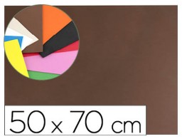 Goma EVA Liderpapel 50x70cm. 60g/m² espesor 1,5mm marrón